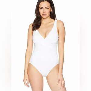 Tommy Bahama Pearl Wrap front 1 pc Swimsuit - 8 - New 🏝️